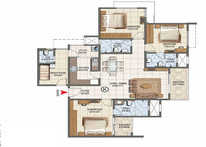 Godrej Woodscapes Floor Plan